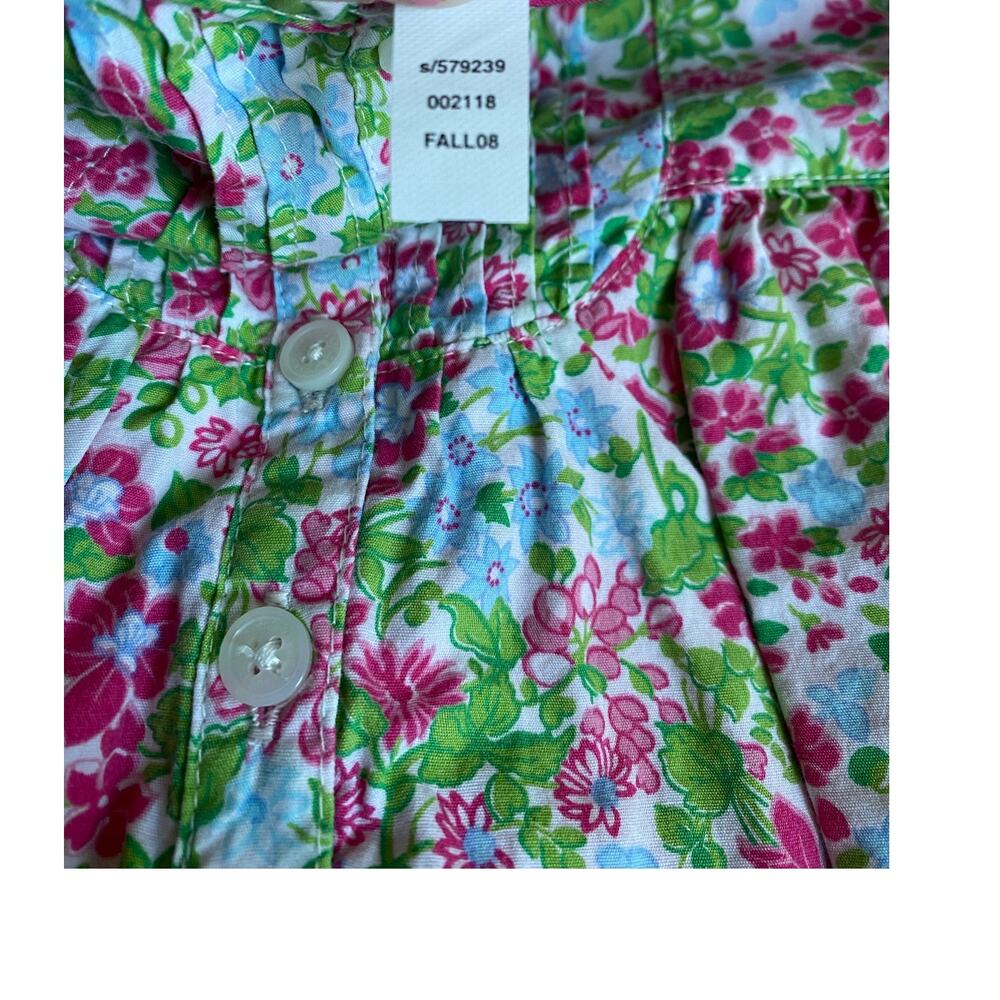Baby Gap Fully Lined Sleeveless Floral 100% Cotton Dress- Size 18-24m - Picture 5 of 5